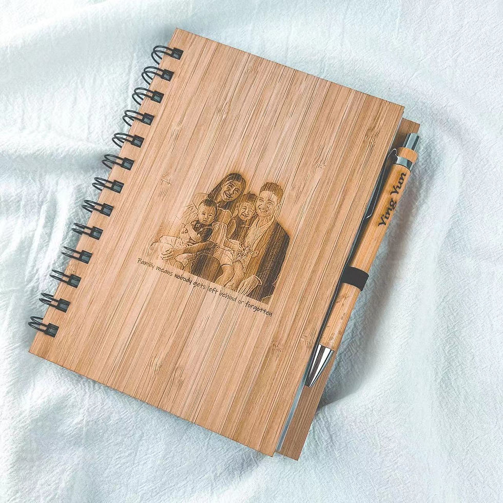 Thumbnail: Personalized Bamboo Notebook