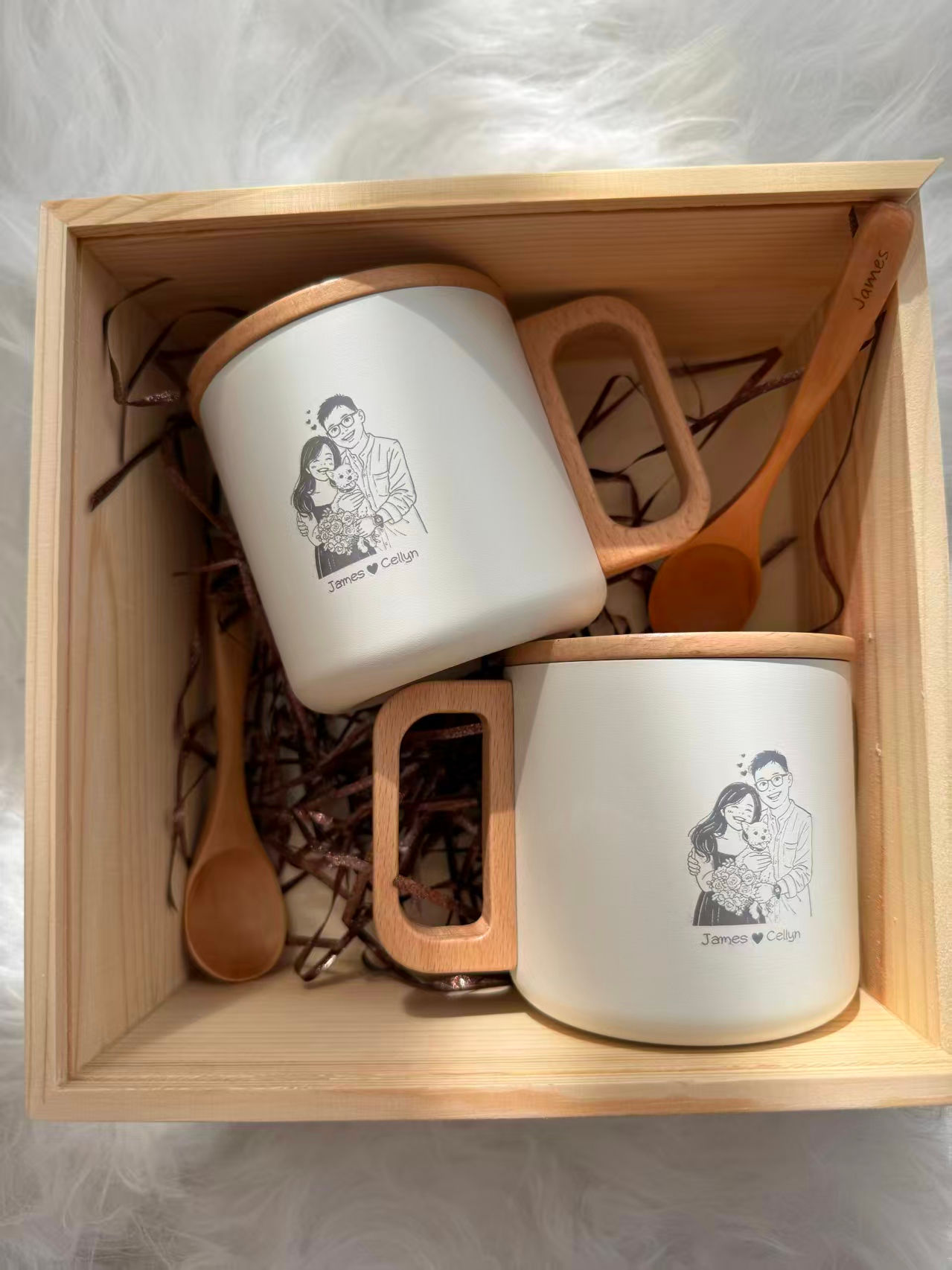Stainless Steel Cup Wedding Gift Set