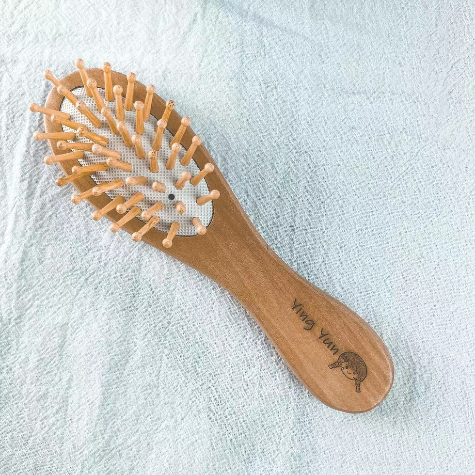 Thumbnail: Personalized Small Wooden Hairbrush