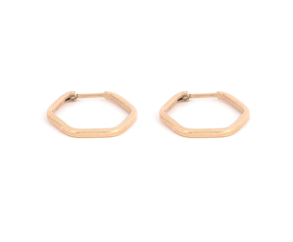 Aros Argollas Hexagonales