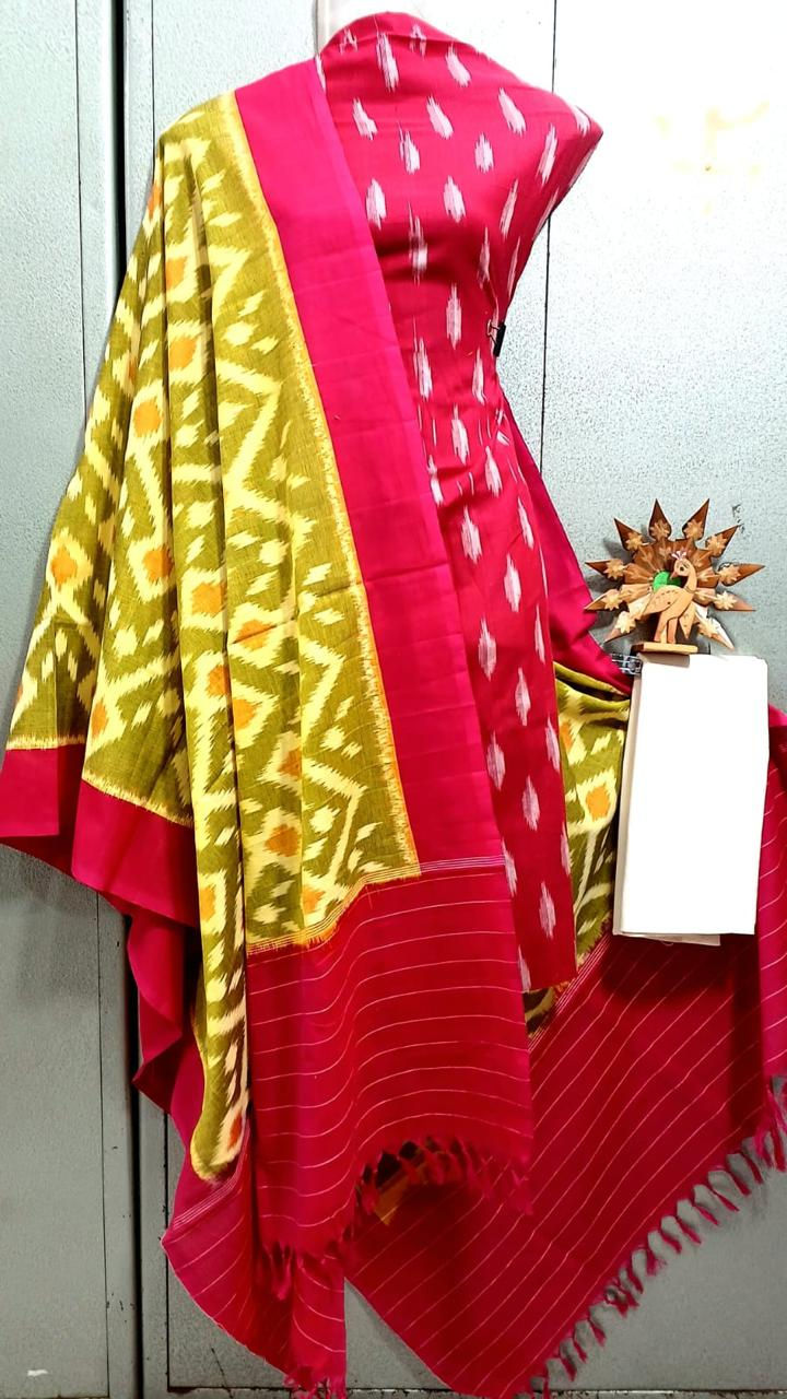Thumbnail: Ikkat cotton dress materials