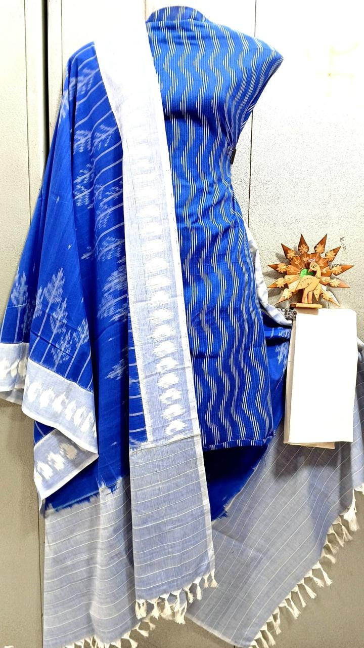 Thumbnail: Ikkat cotton dress materials
