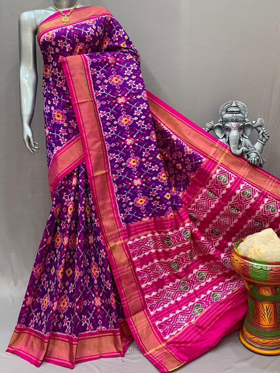Thumbnail: Ikkat Silk sarees