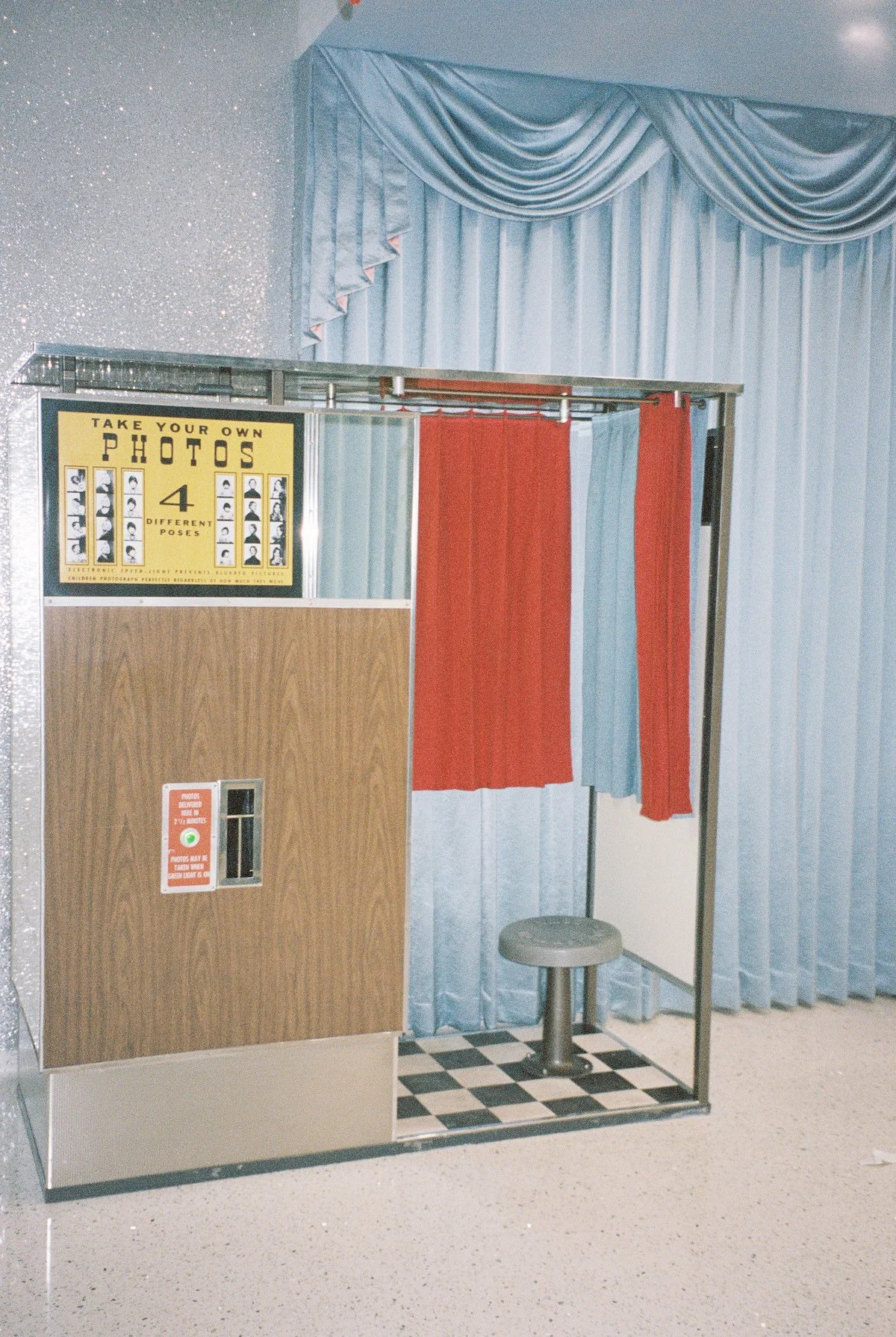 analog photobooth at sure thing chapel las vegas wedding chapel