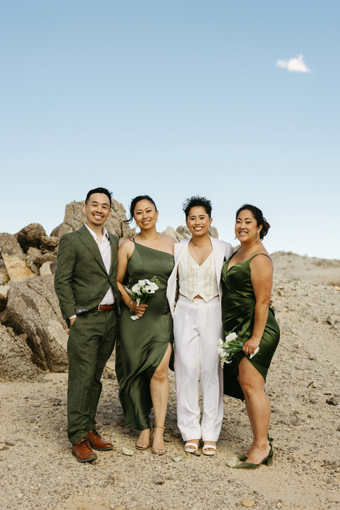 wedding party photos california joshua tree wedding