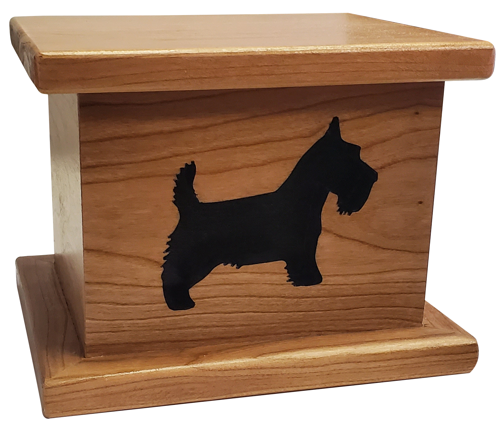 Schnauzer Wood Urn