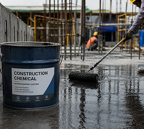 Construction chemical can, chemical-resistant metal packaging for construction-grade products
