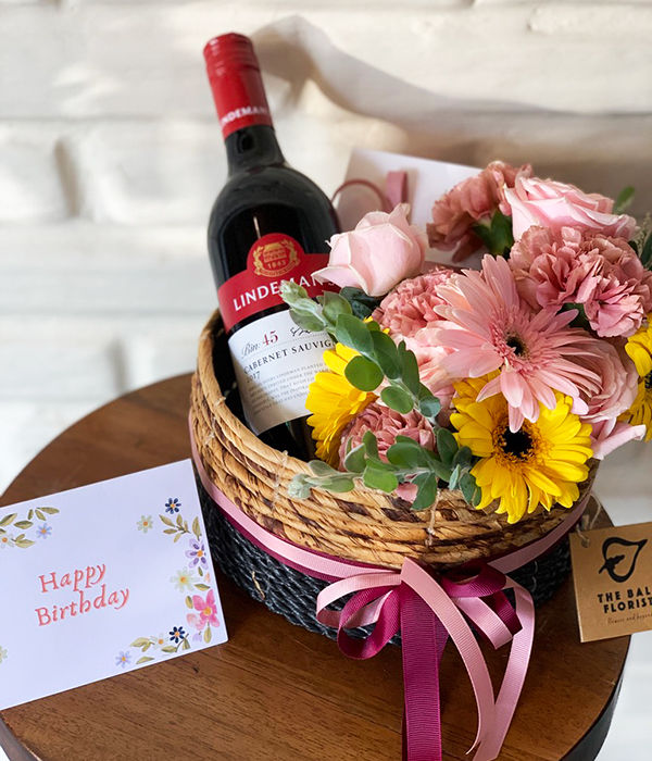 Thumbnail: Wine & Chocolate Bloom Basket