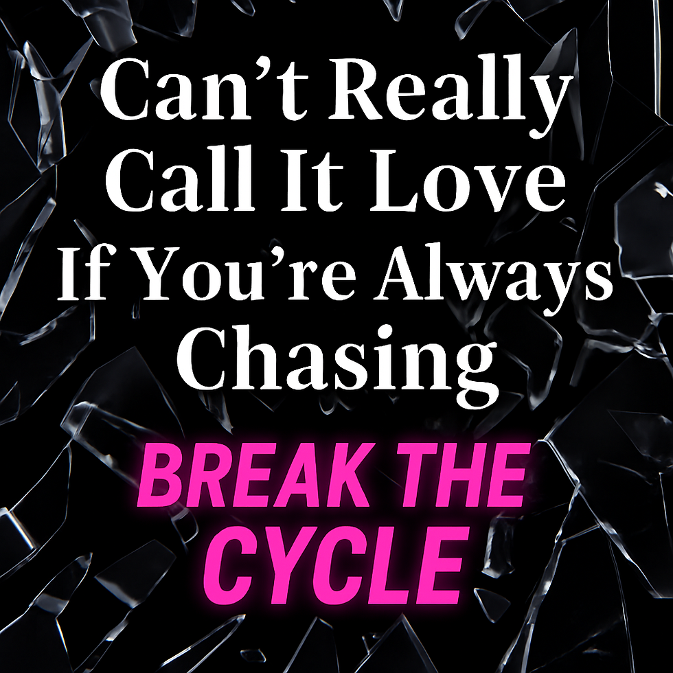 Breaking toxic relationship patterns by facing the truth about chasing emotionally unavailable love.