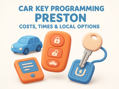 Car Key Programming Preston: Costs, Times & Local Options