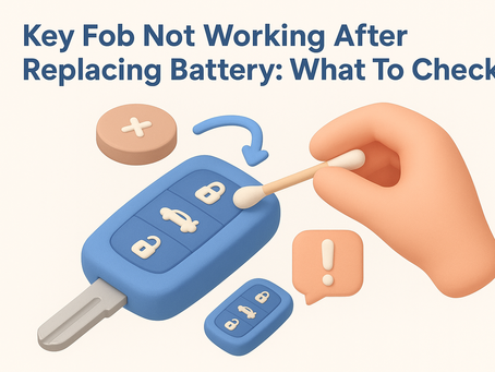 Key Fob Not Working After Replacing Battery: What To Check