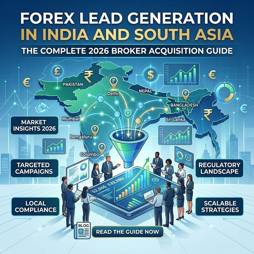 Forex Lead Generation in India and South Asia: The Complete 2026 Broker Acquisition Guide