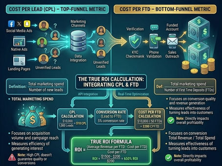 Cost Per Lead vs Cost Per FTD: True ROI Calculation for Forex Brokers