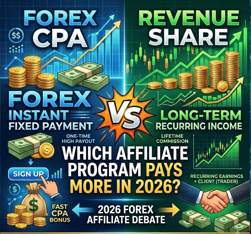 Forex CPA vs Revenue Share: Which Affiliate Program Pays More in 2026?