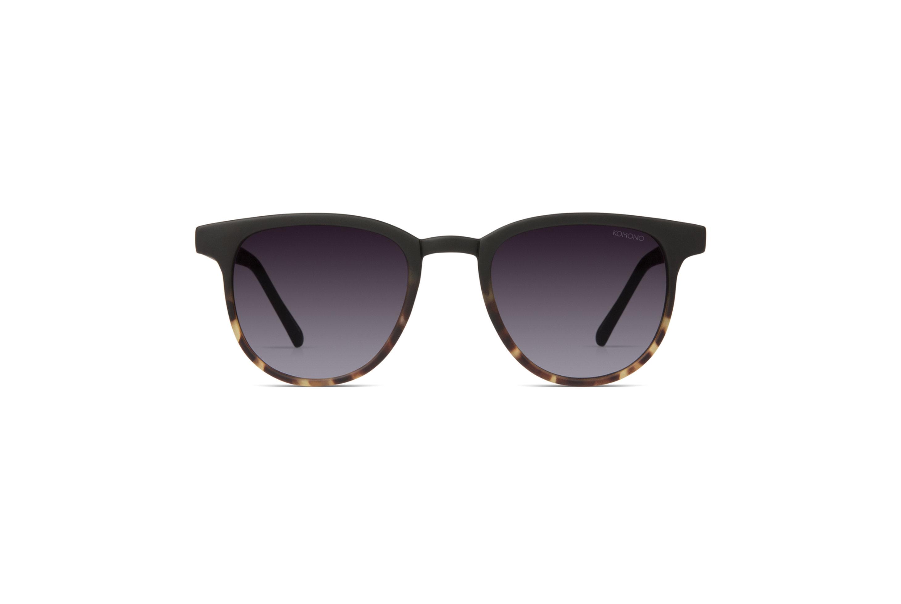Komono Francis Matte Black/Tortoise Sunglasses