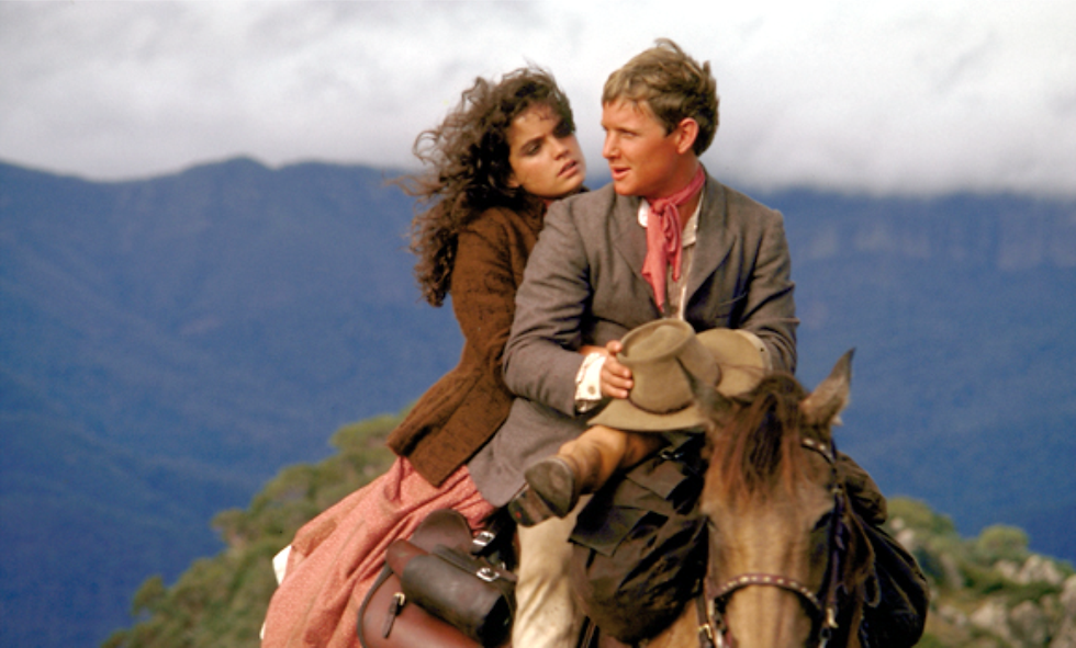 Moonlight cinema in the shearing shed