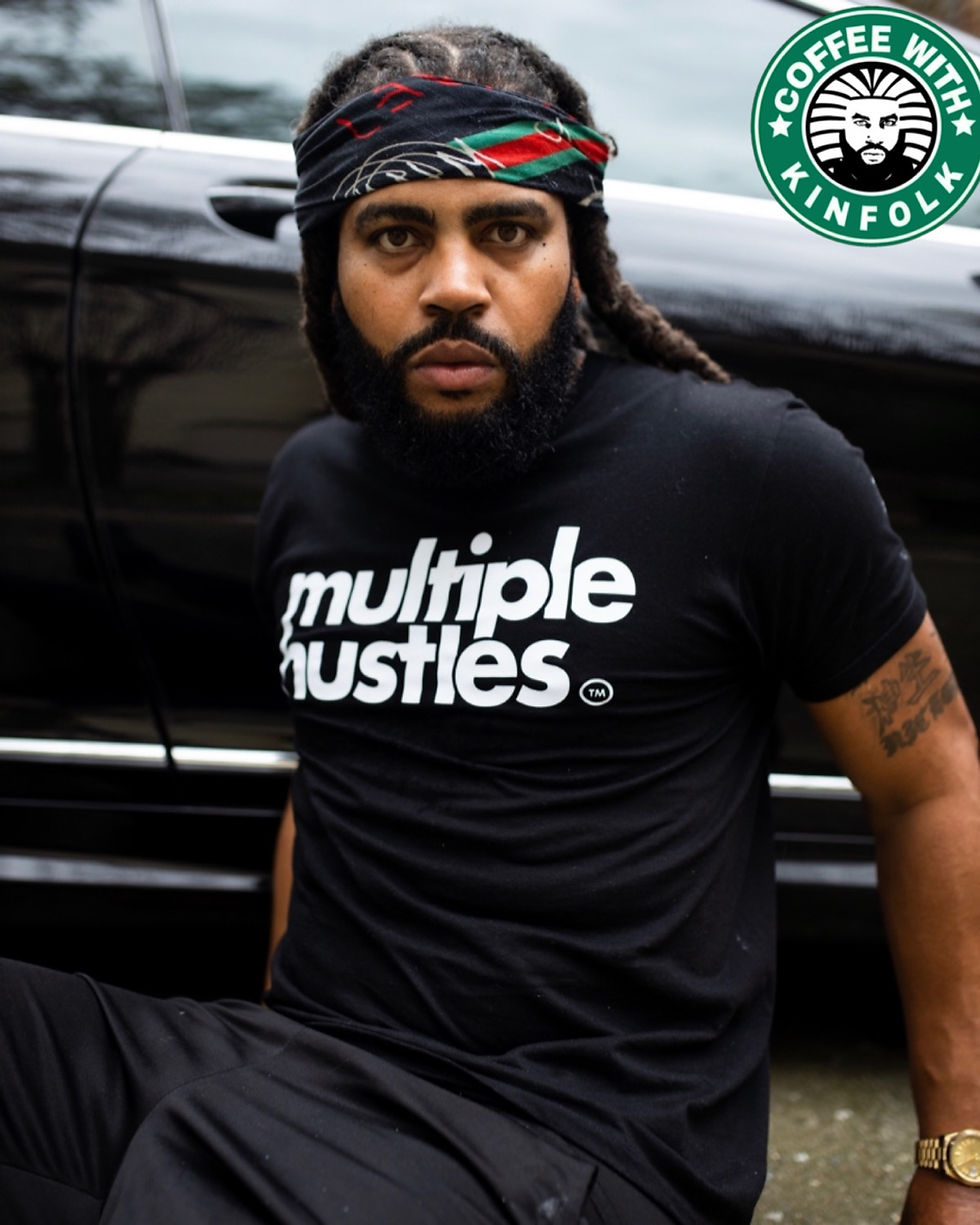 Thumbnail: Multiple Hustles Tee  (Black &White) 