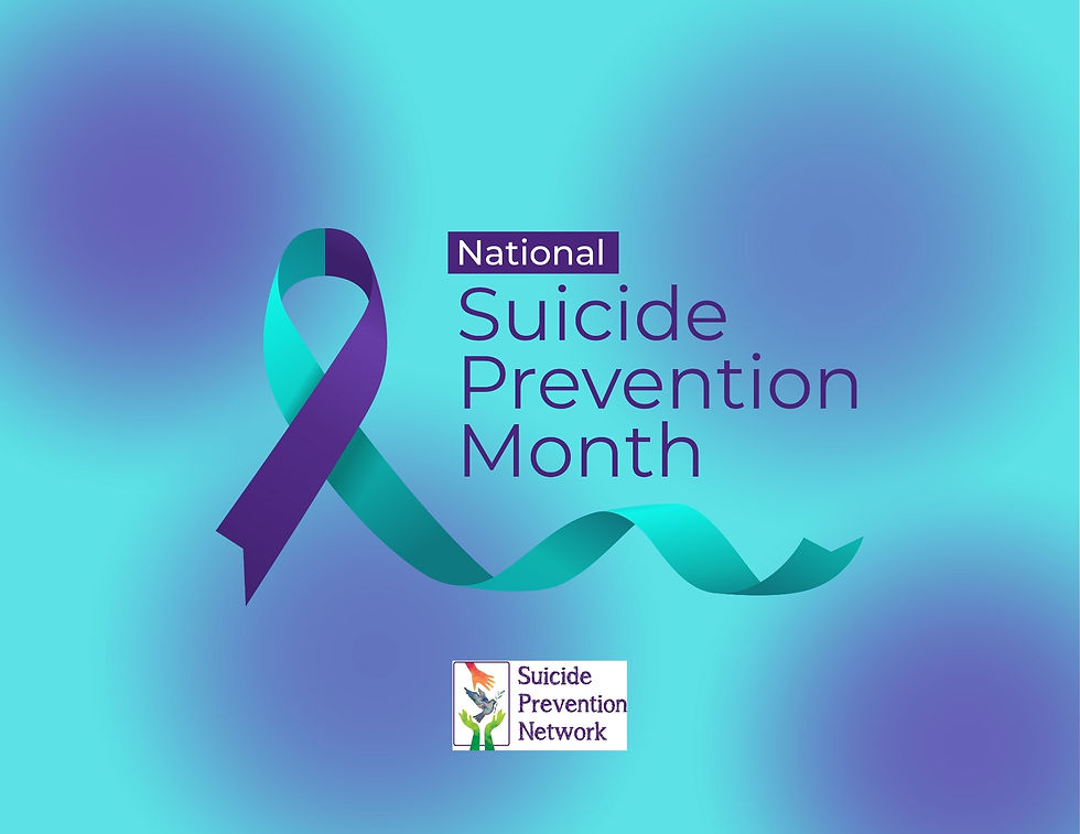 Suicide Prevention Month Front page banner