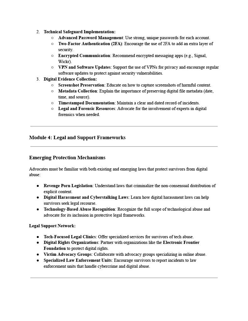 Advocacy Training 3 (TS)