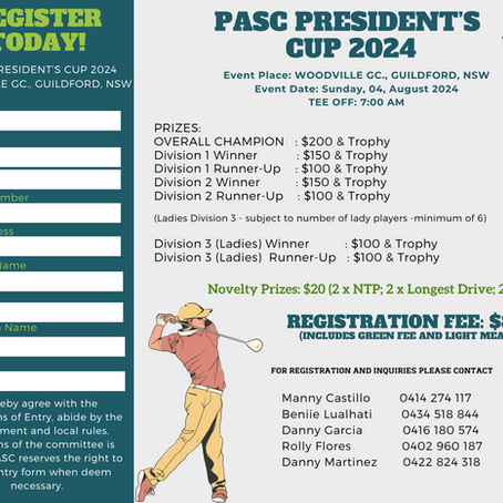 President's Cup 2024 (Golf Tournament)