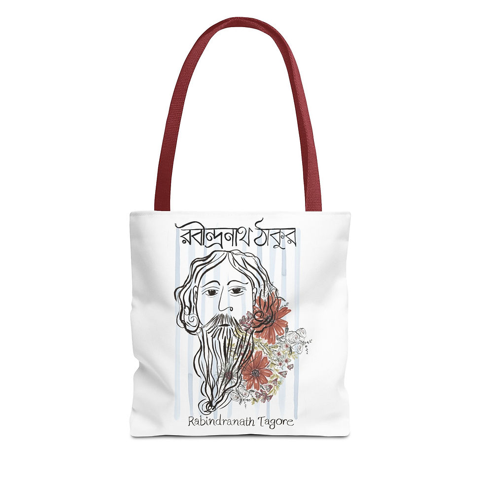 Thumbnail: Rabindranath Tagore Bengali Pride Heritage Tote Bag
