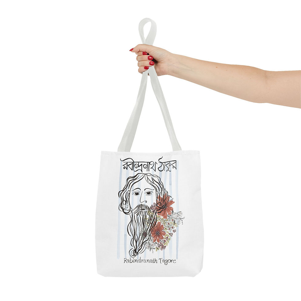 Thumbnail: Rabindranath Tagore Bengali Pride Heritage Tote Bag