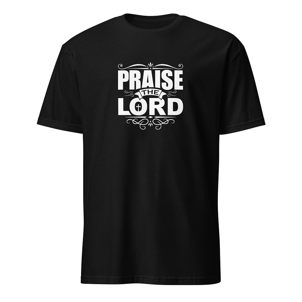 Thumbnail: Praise the Lord-Short Sleeve-White Letters