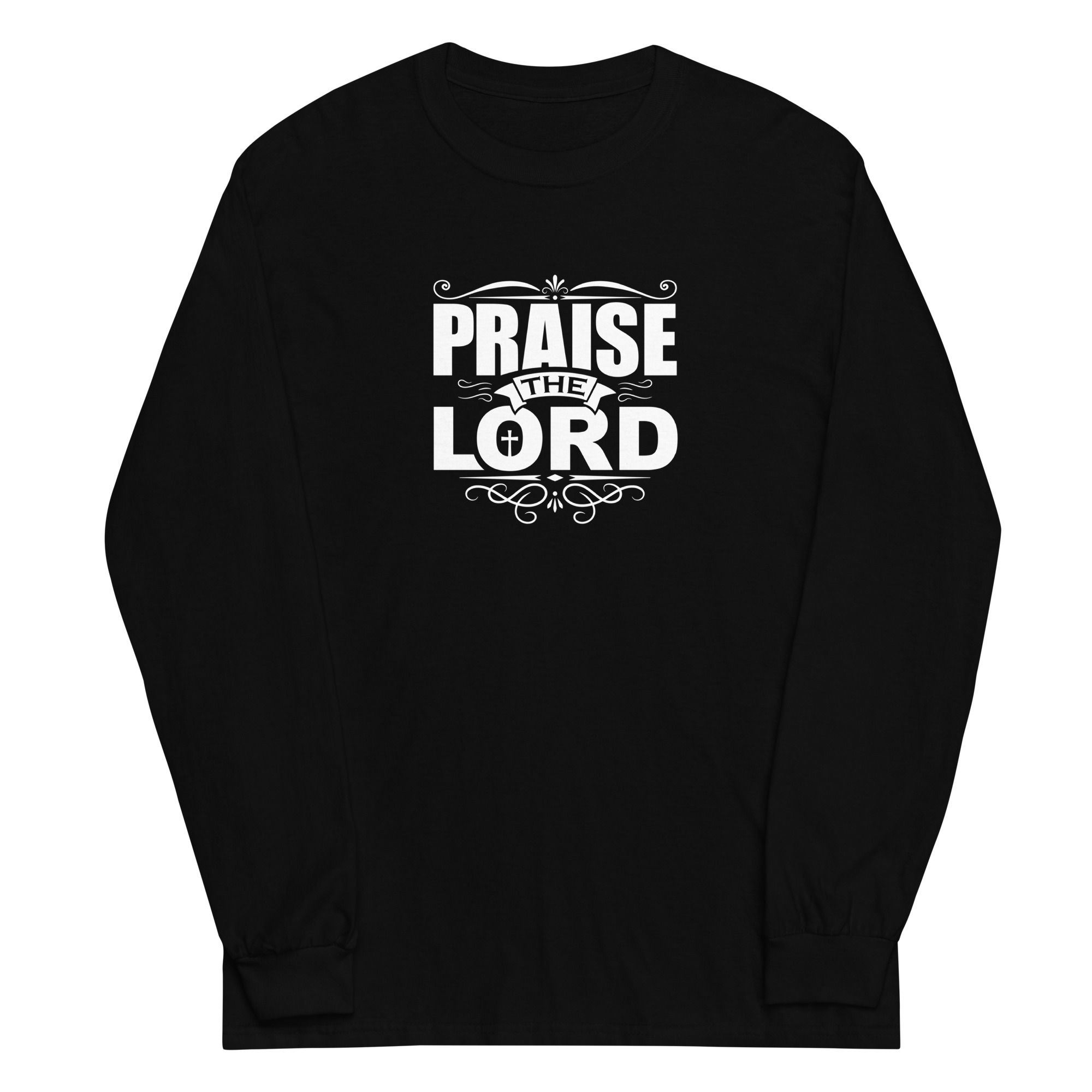 Praise the Lord-Long Sleeve-White Letters