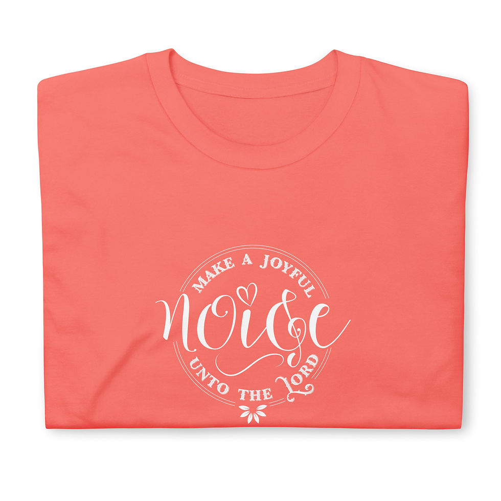 Thumbnail: Make a Joyful Noise-Short Sleeve-White Letters