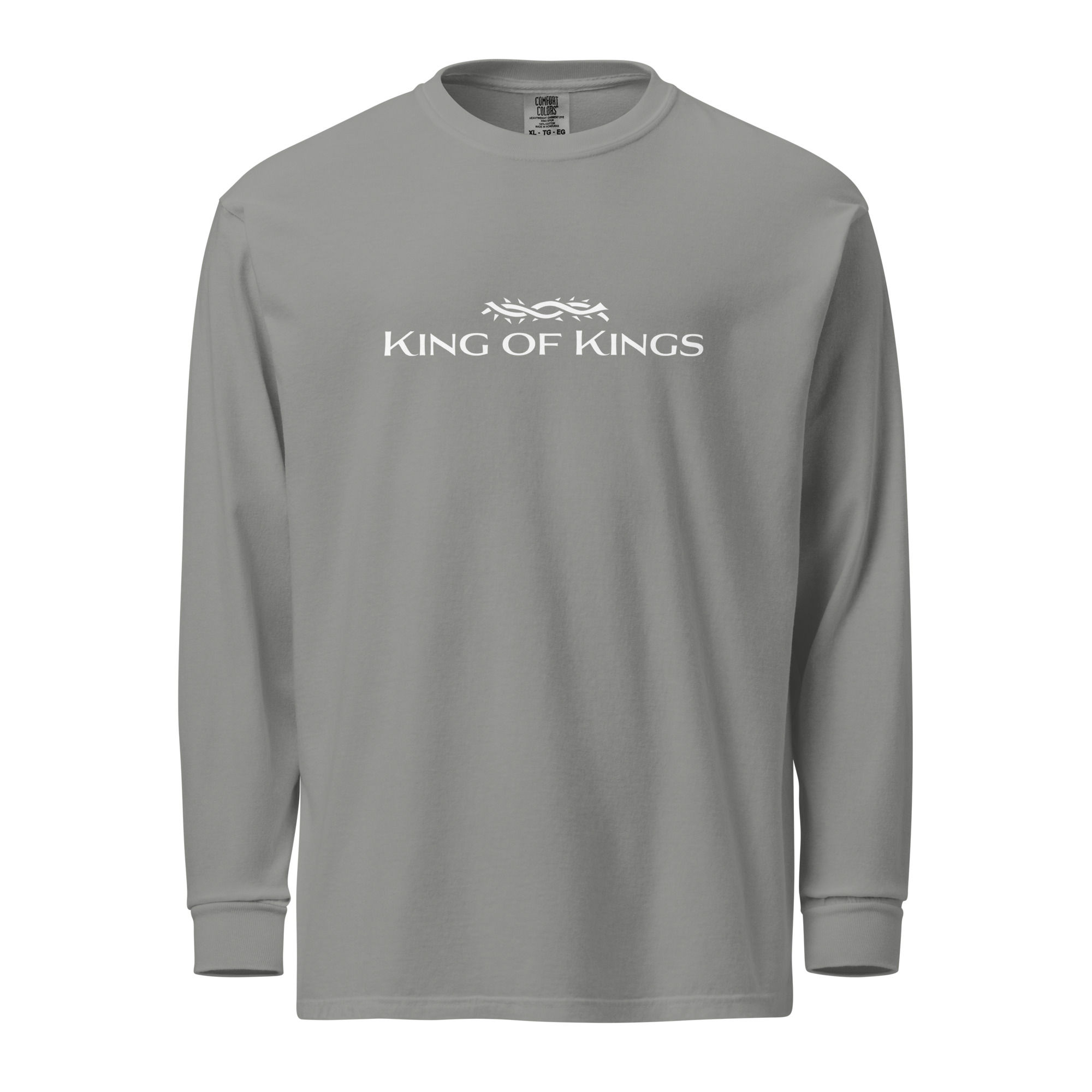 King of Kings-Long Sleeve-White Letters