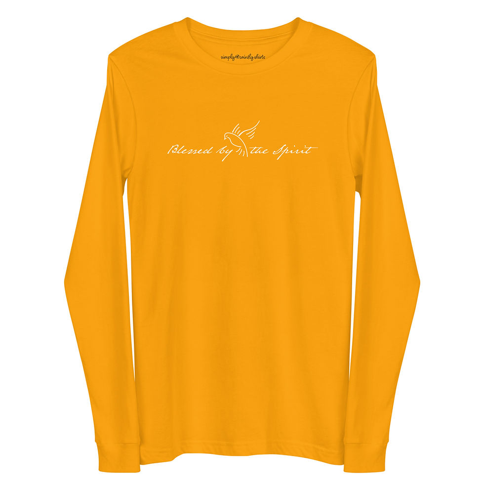 Thumbnail: Blessed by the Spirit-Long Sleeve-White Letters