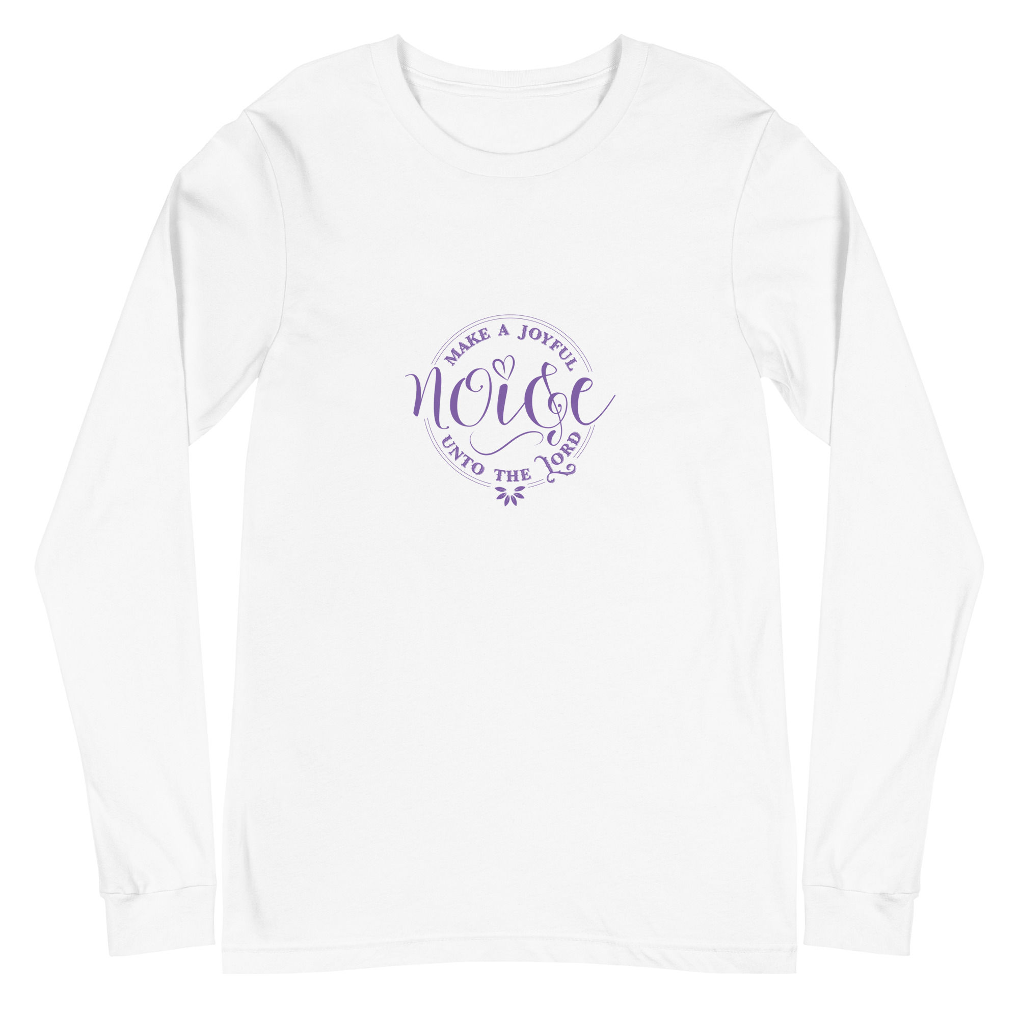 Make a Joyful Noise-Long Sleeve-Purple Letters