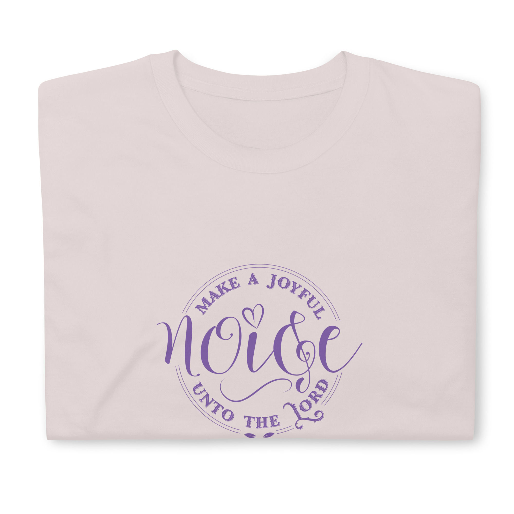 Make a Joyful Noise-Short Sleeve-Purple Letters