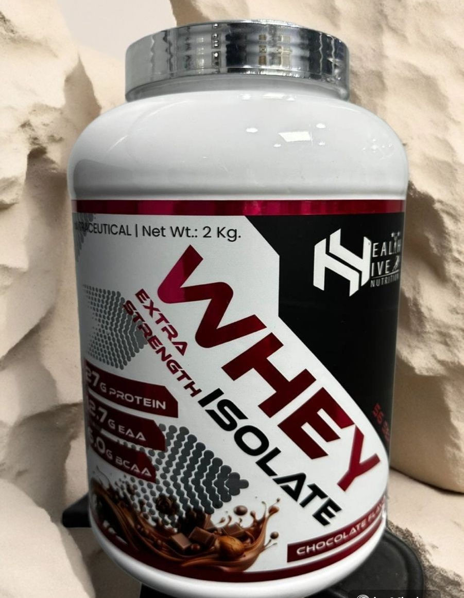Health Hive Whey Isolate – Extra Strength (Chocolate Flavour) + Free Shaker | 20