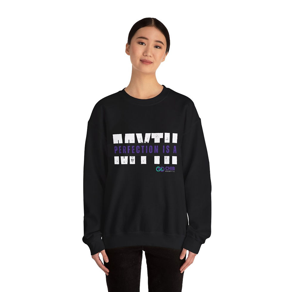 Perfection is a Myth - Unisex Heavy Blend™ Crewneck Sweatshirt