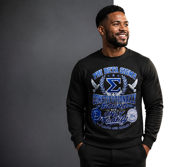 CSI Apparel Background with Man Wearing Sigma Sweatshirt