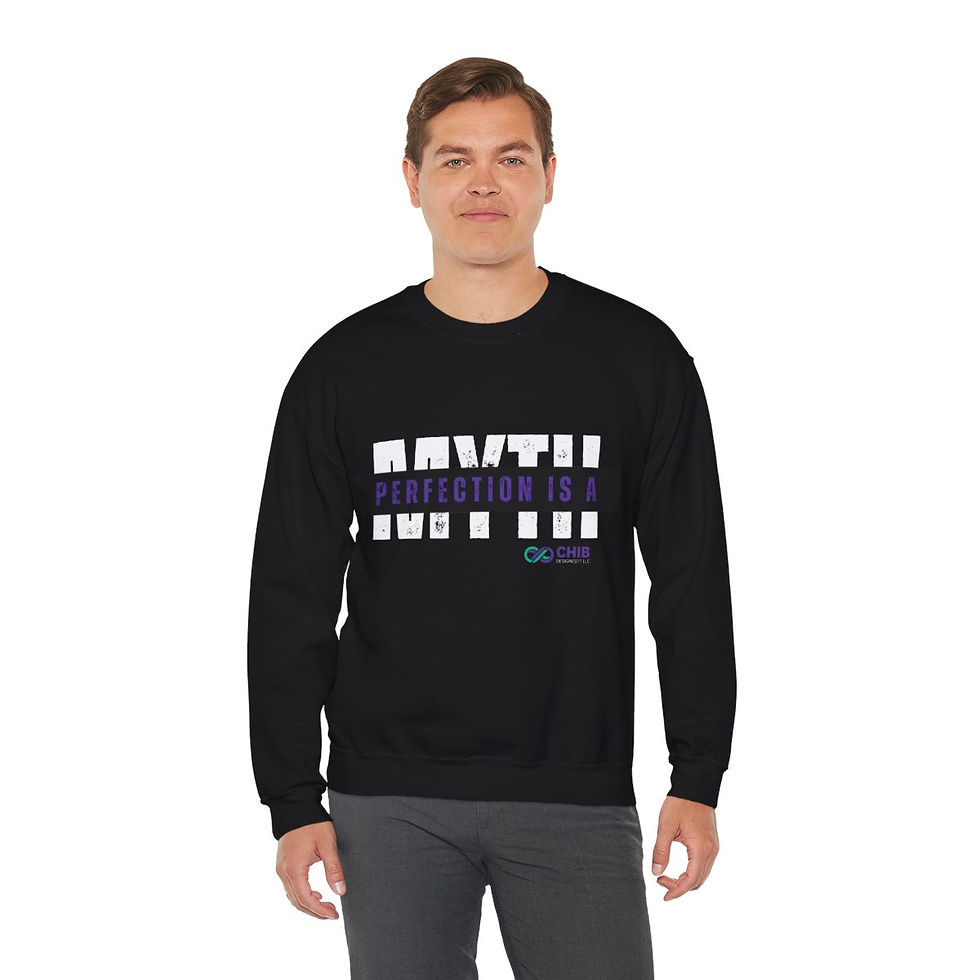 Perfection is a Myth - Unisex Heavy Blend™ Crewneck Sweatshirt