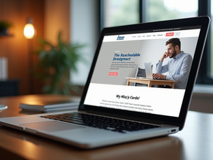     Website homepage showcasing clear messaging and navigation