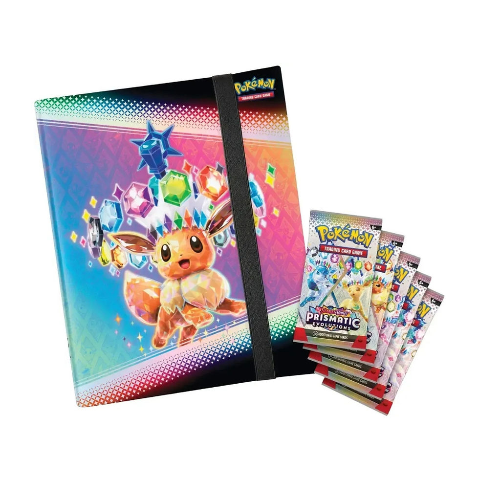 Pokemon TCG Scarlet & Violet: Prismatic Evolutions Binder Collection Contents