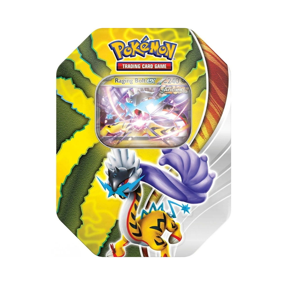 Pokémon TCG: Paradox Destinies Tin (Raging Bolt ex)