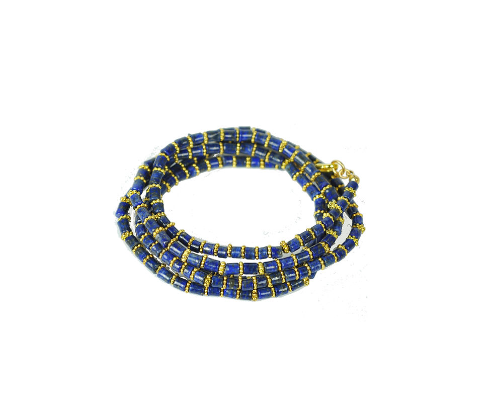 Thumbnail: Lapis Lazuli Wrap Bracelet