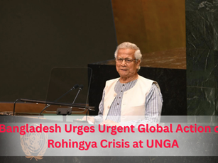 Bangladesh Urges Urgent Global Action on Rohingya Crisis at UNGA