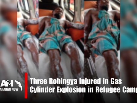 Three Rohingya Injured in Gas Cylinder Explosion in Refugee Camp