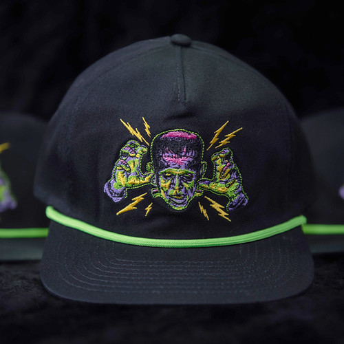 Frankenstein Flat Brim Snapback Hat | BrianBrain Studio
