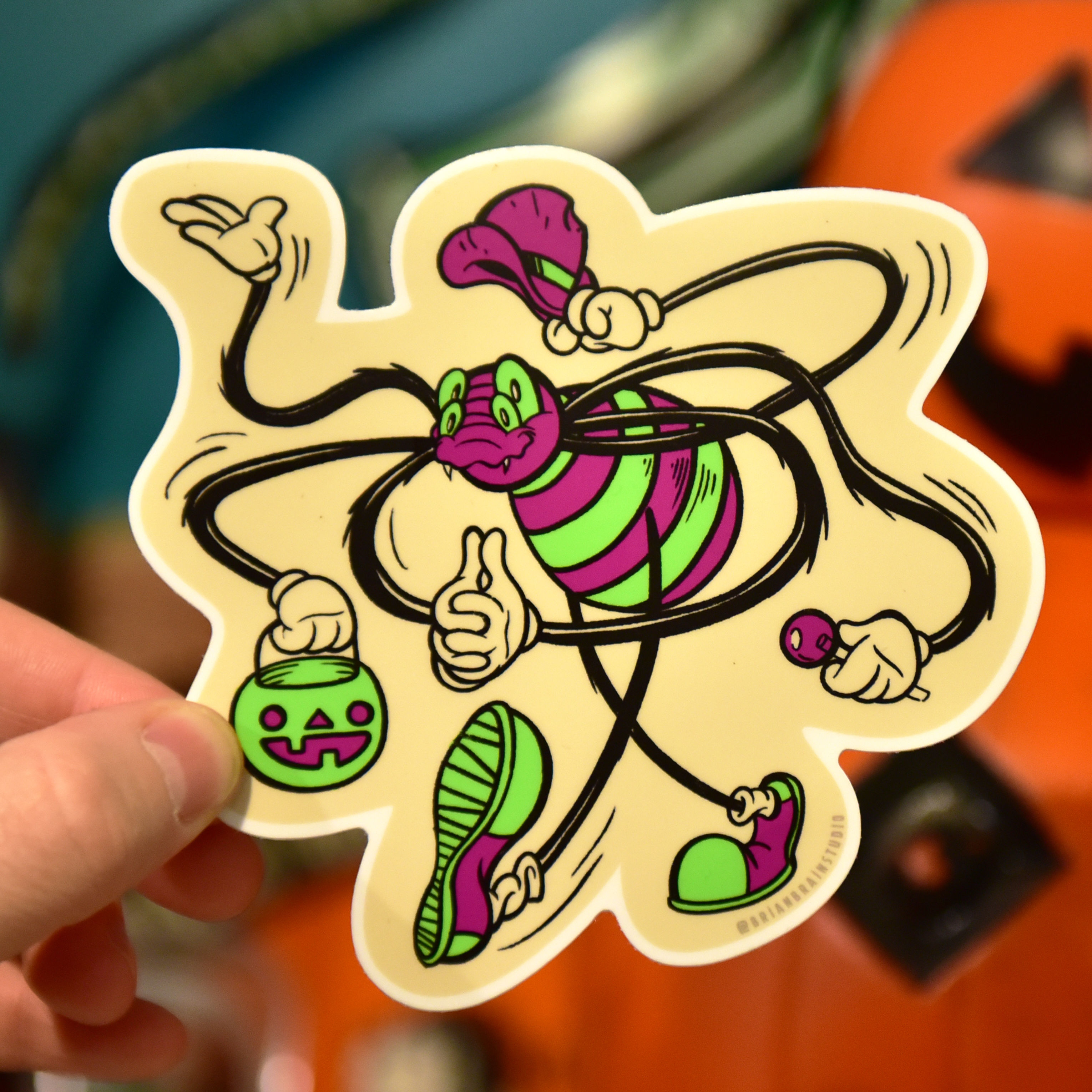 Retro Halloween Hooligan Spider Trick or Treater