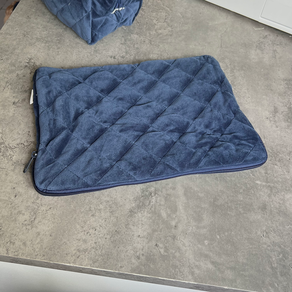 Thumbnail: Blue velvet laptophoes - 14 inch