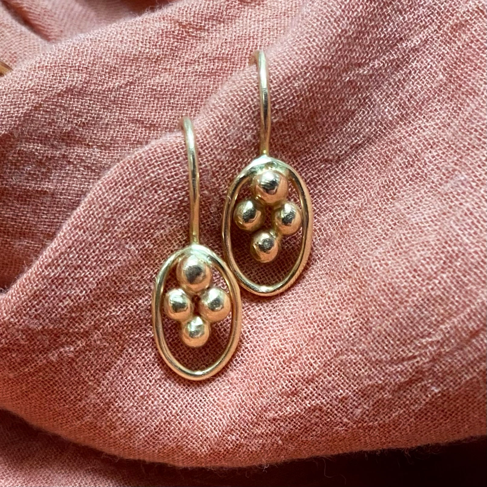 Clover Drop Earrings | 14k Gold