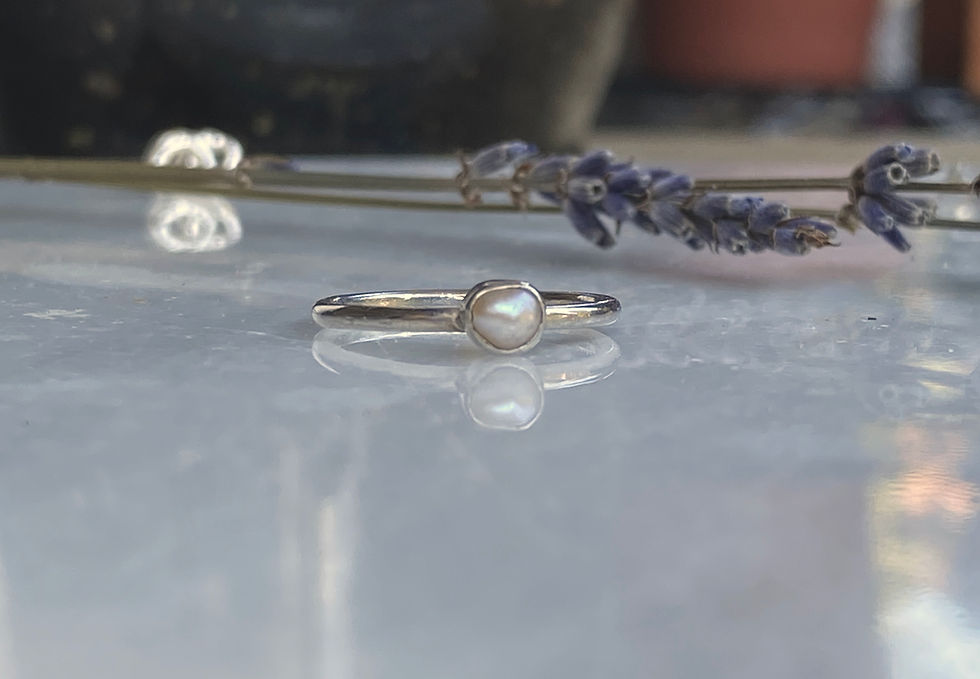 Thumbnail: Tiny Pearl Stacking Rings