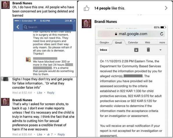 Brandi Nunes reports family of NICU baby to CPS for wanting a circumcision