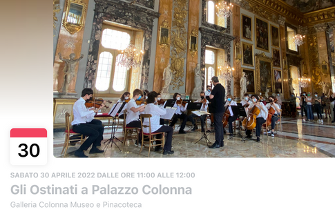 Gli Ostinati a Palazzo Colonna_Aprile 2022